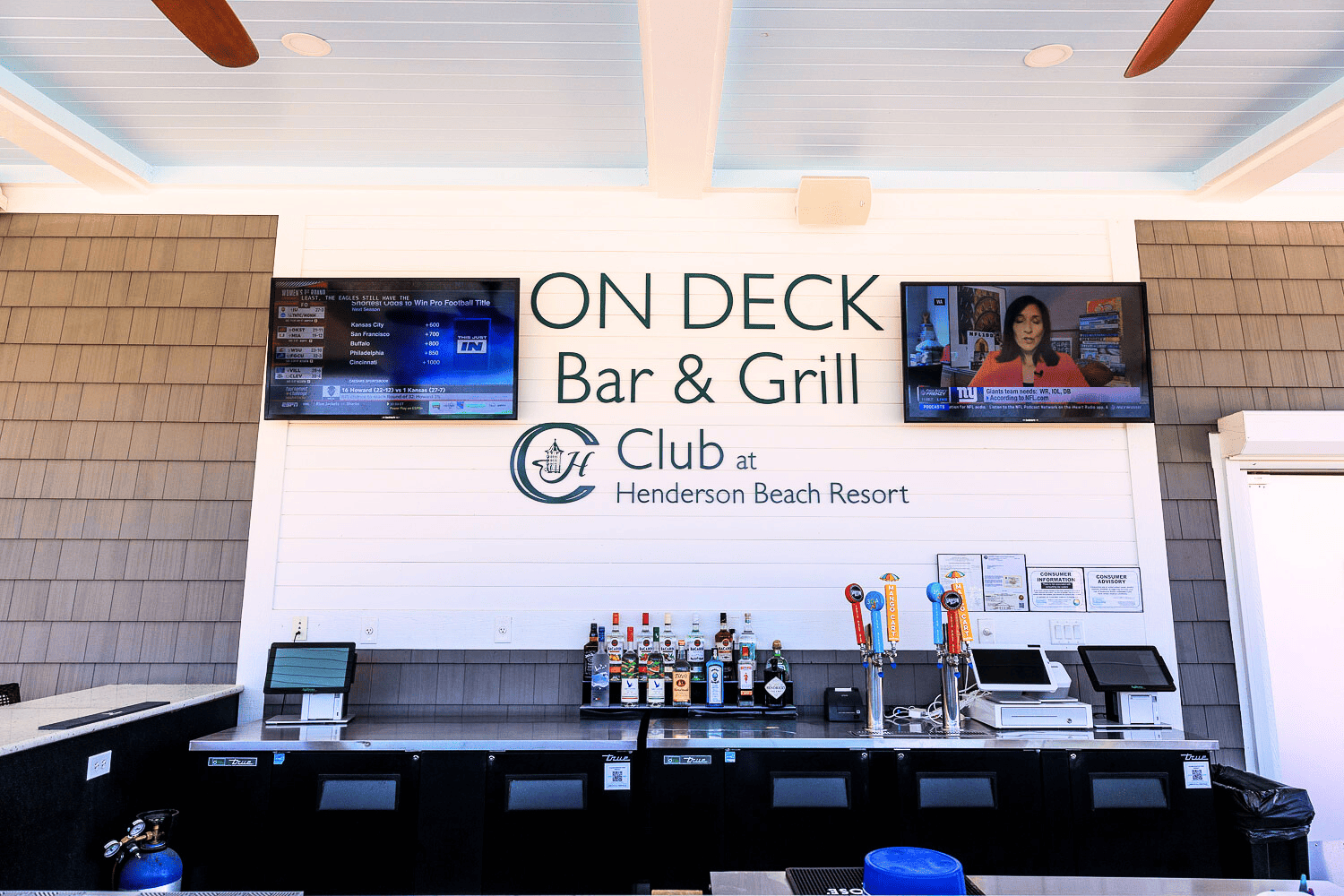 On Deck Bar and Grill bar area